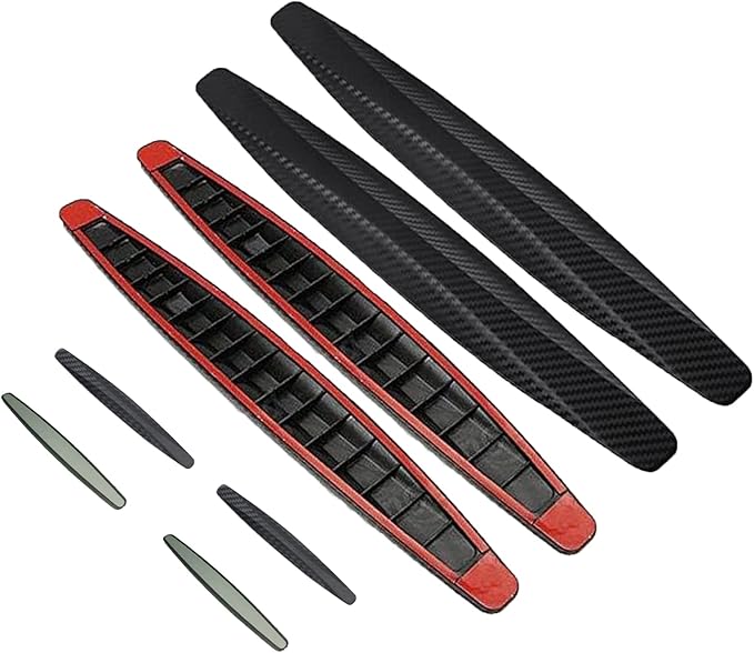 8 Packs Anti-Collision Patch Car Bumper Guard Strip Anti-Scratch Bumper Protector Trim Universal Rear Bumper Protector Car Door Edge Guards Car Side Door Edge Guards Protector (Black)