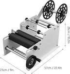 LOYALHEARTDY Manual Round Labeling Machine Bottle Label Applicator Adjustable Bottle Labeling Machine for Bottlesφ0.79-7in