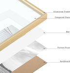 Frametory, 11x14 Metal Picture Frame with Mat for 8x10 Picture & Real Glass, Aluminum Photo Frame Collection (Gold, 2 Pack)