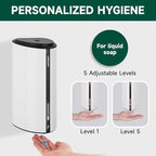 29fl.oz/850ml Commercial Automatic Liquid Soap Dispenser Wall-Mounted Large Capacity Model AD1209 White