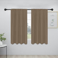 Easy-Going Rod Pocket Blackout Curtains for Bedroom, Room Darkening Window Curtains for Living Room, Thermal Insulated Noise Reduction Solid Window Drapes, 2 Panels(34x54 in, Camel)