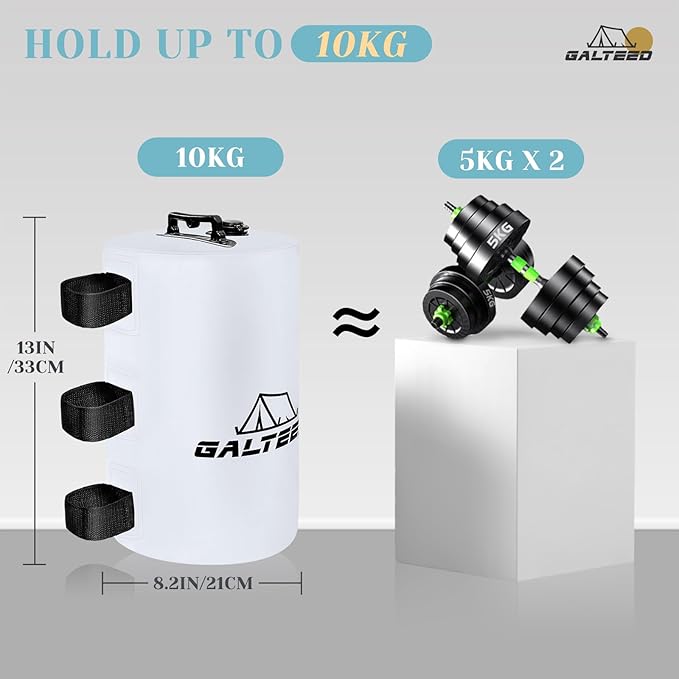Canopy Water Weight Bag,88 LBS Water Tent Weights Set of 4 Leg Weights for Pop Up Canopy,Canopies,Tent,Gazebo,White