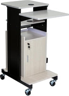 OEF Furnishings Premium Plus Presentation Cart with Storage Cabinet