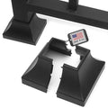 Deck Post Base Cover Durable, Snap-Together Shoe Base Instantly Transforms Hand & Stair Rail Feet Porch, Stair & Deck Brackets Cover UV-Resistant ABS Plastic (Black)