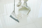 Broombi and Dustpan Set - All-Surface Silicone Broom & Squeegee for Indoor Cleaning - Sweeps Glass, Dust, Removes Pet Hair, Liquids - Smooth Floors, Rugs, Windows - One-Click Smart Dustpan (Black)