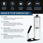 PalPak100 -The Leading Stretch Film Dispenser - Holds 12" to 18" Stretch Film - Light Weight Industrial Strength (12 Pack)