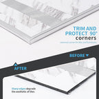 Art3d 20ft Outside Vinyl Corner Trim Peel and Stick for Tile and Wall Edges, Furniture Decoration Glittery Silver