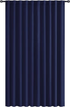 Hiasan Room Divider Curtains Patio Sliding Door Blackout Curtain Privacy Room Thermal Insulated Noise Reduction Panel with Back Tab & Rod Pocket for Bedroom Partition(80 x 84 Inches, Navy Blue)
