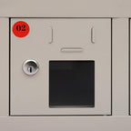 6 Slots Cell Mobile Phone Steel Locker with Lock, Cell Phone Locker with Charging Station, Cellphone Locker for Schools, Conference Rooms, and Offices