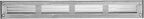 Repa Market Galvanized Air Vent Cover 16" x 2" Inch (Outer Dimensions) - Steel Return Air Grilles - for Ceiling and Sidewall - HVAC - with Protection Screen (15.74" x 1.97" Inch)
