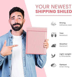 Light Pink 12.5x19.5 Inch Large Poly Bubble Mailers #6 | Padded Envelopes with Self Seal | Air Lined Cushioned Bubble Mailer | Usable Size 12.5x15 | 100 Pack Bulk | Lightweight shipping Bags