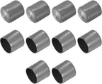 uxcell 10pcs Rubber End Caps 30mm ID Vinyl Round End Cap Cover Screw Thread Protectors Dark Grey