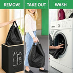 100L Large-Capacity Recycling Bin with Removable Bag–Ideal for Sorting and Storing Bottles and Glass Waste. Sturdy, Durable, and Perfect for Efficient Recycling Management.