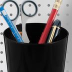 4 Sets Pegboard Hooks and 8Cm Round Pegboard Cups Organizer with 500Ml Capacity for Craft Room and Workshop Storage