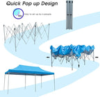 Tangkula 10’ X20’ Carport Tent Pop Up, Commercial Instant Canopy with Tent Peg, Waterproof Wedding Canopy with Wind Rope, Outdoor Shelter Pavilion for Parties Camping, Gazebo with Carry Bag