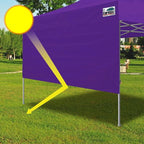 Eurmax USA 10ft Instant Canopy SunWall Canopy Tent Sidewall for Pop Up Canopy Tent,1 Pack Removable Sidewall Only(Purple)