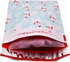 Inspired Mailers - Poly Mailers 6x9-100 Pack - Polar Bears (Blue) - Winter Mailing Envelopes - Small Shipping Bags - Holiday Poly Mailers Bags