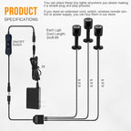 LED Mini Indoor Spotlight – Accent Lighting for Display Shelves, Paintings, Plants, Jewelry, Showcase, Under Cabinet – Adjustable Indoor Spot Light(Soft White 3 Pack)