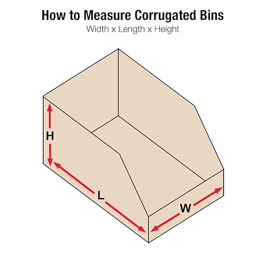 Aviditi Corrugated Cardboard Storage Bins, 6"x 12"x 4 1/2", Kraft, Pack of 50, for Warehouse, Garage and Home Organization