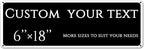 Custom Sign, street signs customized，Aluminum Weatherproof Metal Sign Multiple Sizes, delivery signs for home,Reflective doorplates,Business, Workplace, office, Home, Delivery Signs(6 * 18 Inch)