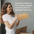 MEBRUDY 10x7x3 Inches Shipping Boxes Pack of 25, Corrugated Cardboard Box for Mailing Packing Literature Mailer