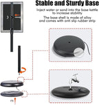 Upgraded Adjustable Sign Stand for Display, Pedestal Floor Signage Stand Holder with Heavy Duty Base, for Outdoor or Indoor Advertising (8.5 x 11, Black)