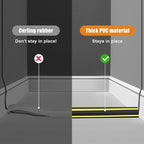 6.5 ft Cord Covers for Wires on Floor, Heavy Duty PVC Duct Floor Cord Cover, Floor Cable Cover Easy to Unroll Prevent Trip Hazard for Home Office or Outdoor Settings