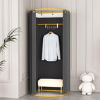 JVVMNJLK Clothing Store Fitting Room Divider, Portable Changing Room, Privacy Protection Movable Dressing Room Divider with Shading Curtain, Temporary Wall Portable Changing Room Partition