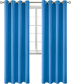 BGment Room Darkening Curtains 84 Inches Long - Grommet Thermal Insulated Drapes Window Treatment Curtains for Bedroom, 2 Panels, 52 x 84 Inch, Classic Blue