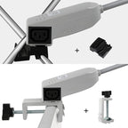 SUNLITOPTOTrade Show Lights LED Display and Wall Washer Exhibit Arm Lighting, POP UP Connectable Lights Included Clamps, Mounting Brackets, Power Cables, Connect Cables (2pcs Grey)