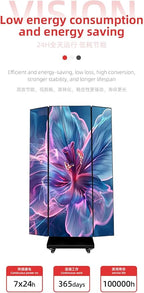 LED Digital Signage Display (P2.5 Spliceable LED Poster Screen, with Publishing System, Foldable Advertising Display Kiosk, Suitable for Events and Rental Scenarios, Supports WiFi/USB/HDMI)(90in-P2.5)