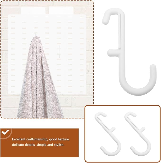 jojofuny 7Pcs Pegboard Hanging Hooks Shelf Storage Hooks for Supermarket Display for Kitchen Bedroom Workshop Organization