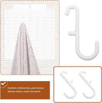 Didiseaon 7Pcs Pegboard Hanging Hooks Wall Mount Storage Hangers for Garage Kitchen Office Tool Organization Utility Shelf Hooks