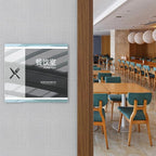 Wall Mount Acrylic Nameplate Holder Office Business Door Sign Holder with Adhesive Tape (11.69×3.54inches/29.7×9cm)