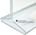 Azar Displays 142718 11-Inch Width by 7-Inch Height Top-Load Acrylic Sign Holder, 10-Pack
