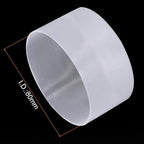 uxcell 4pcs Rubber End Caps 80mm ID Vinyl Round Tube Bolt Cap Cover Screw Thread Protectors Clear, 50mm Height