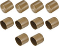 uxcell 10pcs Rubber End Caps 41mm(1 5/8") ID Vinyl Round End Cap Cover Screw Thread Protectors Light Brown