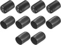 uxcell 10pcs Rubber End Caps 19mm(3/4") ID Vinyl Round End Cap Cover Screw Thread Protector Dark Grey