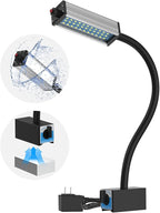 Magnetic Work Light, Led Machine Light, IP66 Waterproof gooseneck Light, 800 Lumens + Reinforced Magnetic Bas, Suitable for Lathe Table