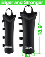 120LBS Extra Large Heavy Duty Canopy Weights Sand Bags for Ez Pop Up Canopy Tent Gazebo Outdoor Instant Sun Shelter Patio Umbrella, Upgraded 5 Full-Sized Magic Stick and 2 Nylon Handles, 4Pack