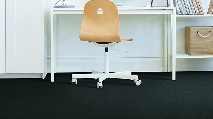 Mohawk Advance 24" x 24" Berber (Loop pile), 0.11" Pile Height, Carpet Tile, Nylon Fiber, Carbon Color, (24 Tiles), (96 sqft/carton)