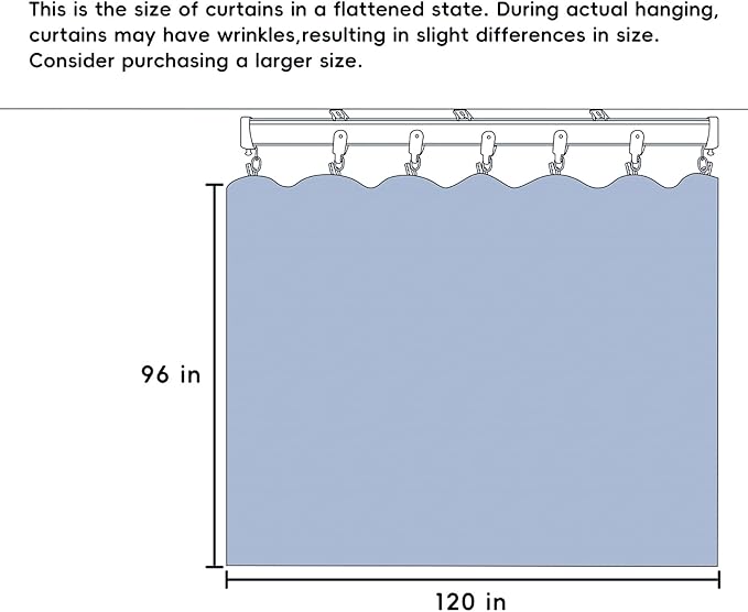 Room Divider Curtains Total Blackout Privacy Curtain Panel Room Thermal Insulated Noise Reduction Curtains for Bedroom Window Living Room Ceiling Track Curtain W 10 ft × H 8 ft Beige