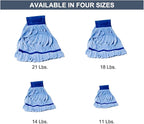 Arkwright Microfiber Tube Mop Head Replacement - (Bulk Case of 12) Heavy Duty, Lint Free, Super Absorbent & Bleach-Safe, Janitorial Essential for Commercial & Industrial Floor Cleaning, 11 oz, White