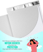 GSSUSA White Bubble Mailers 8.5X12 Inches 500 Pack, Padded Poly Bubble Mailer, Large padded Envelopes Strong Adhesion Bubble Envelopes,Self-Seal Mailing Envelopes for Small Business,Package Supplies