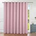 BGment Fashion Sliding Door Curtain 180 X 96 Inches, Wide Thermal Blackout Curtains Room Darkening Room Divider Window Curtain, 1 Panel, Pink, 96 Length X Wide 180