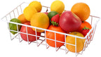 Orgneas Freezer Organizer Bins Metal Wire Storage Baskets for Upright Refrigerator Chest Freezer, Kitchen Pantry Storage and Organization for Fruit Vegetable Soda Cans Toys and Snacks, Set of 6