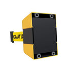 Crowd Control Warehouse - CCW Series WMB-230 Fixed Wall Mount Retractable Belt Barrier - 30 Foot, Caution Do Not Enter Belt with Yellow ABS Case