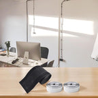 Floor Cable Cover Protector 3 Meters Wire Management System for Office Carpet Polyester Cord Organizer Black(Type A)