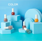 8PCS Geometric Cube Photo Props Set, Hard Foam Photography Background Props for Goods, Crafts, Lipstick, Jewelry, Cosmetics, Makeup Tools, Food (Blue)