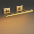 Picture Light, 30 in Hardwired Picture Lights for Wall, Dimmable Wall Sconces Poster Light, Brass 4 Lighting for Paintings Frames Art Display Gallery Bedroom Living Room No Bulbs